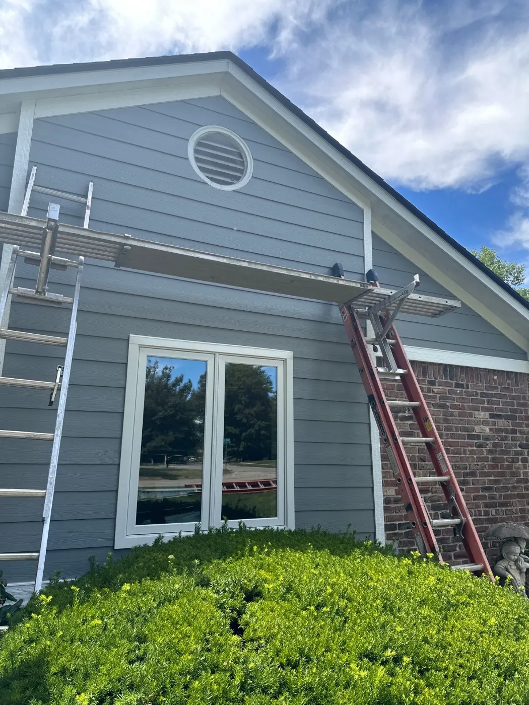 Tarping and dry-in on a Hayden Run commercial roof